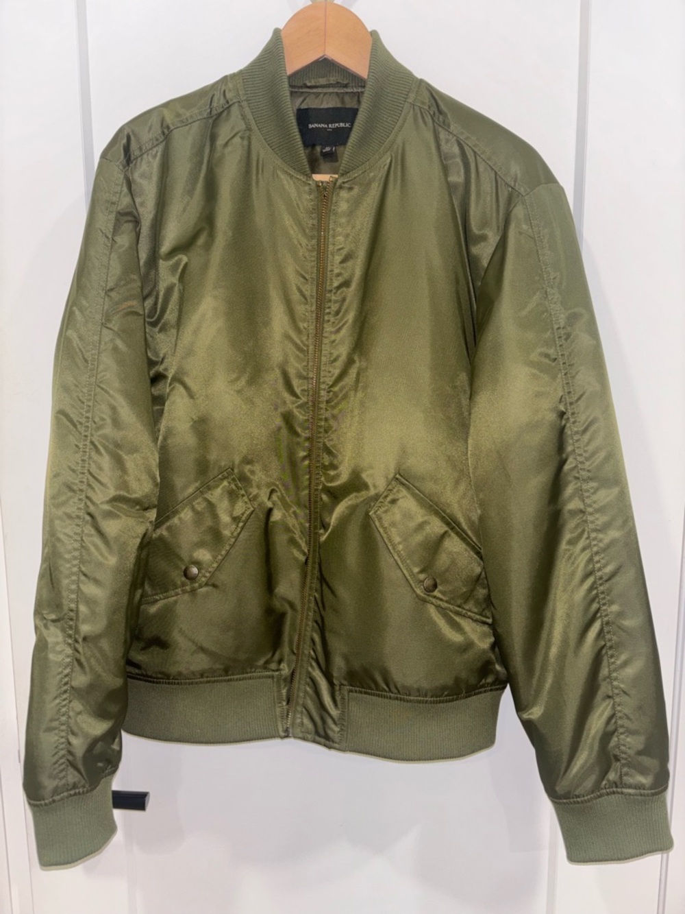 Banana Republic Olive Green Bomber Jacket